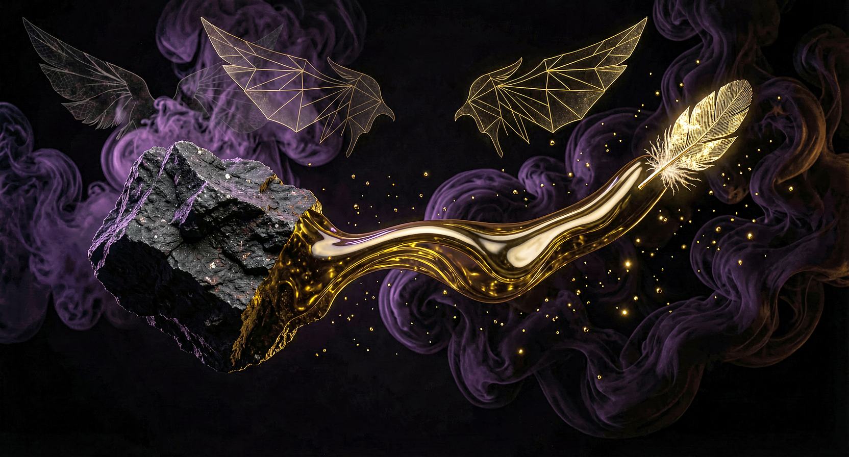 ValkymIA: transmutation of business chaos into order — valkyrie wings emerging from transformation